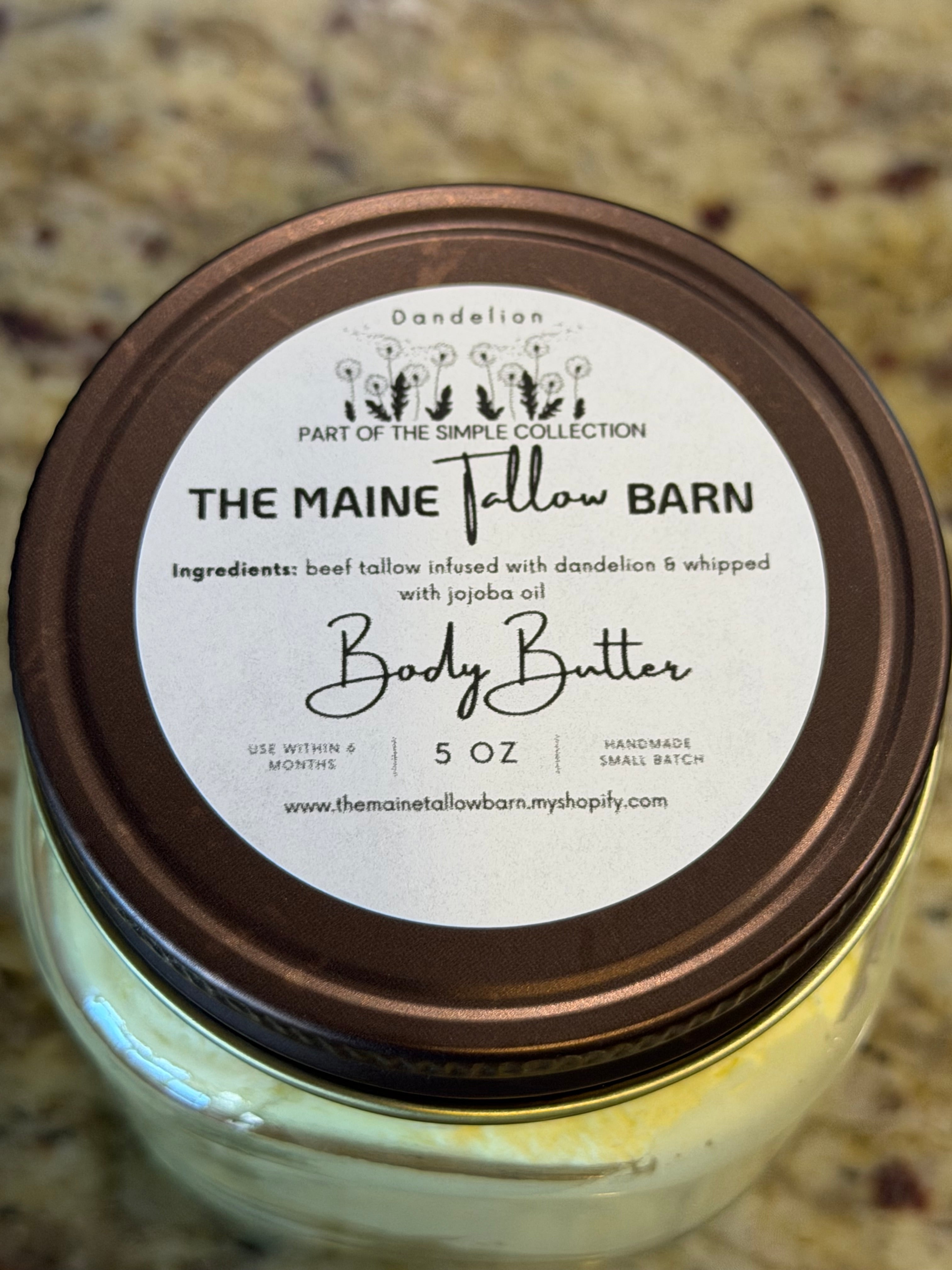 DANDELION Body Butter - 5oz jars