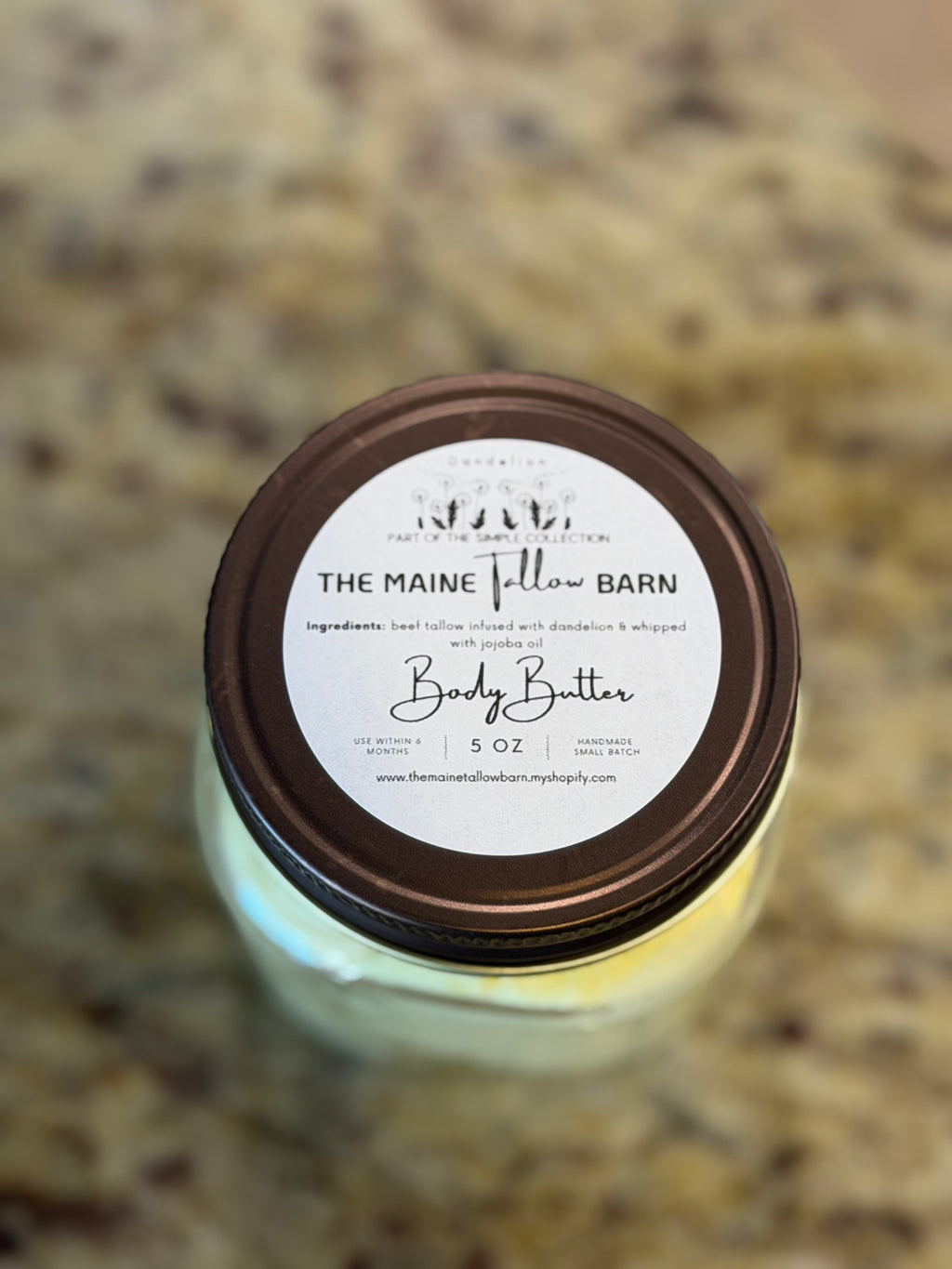 DANDELION Body Butter - 5oz jars